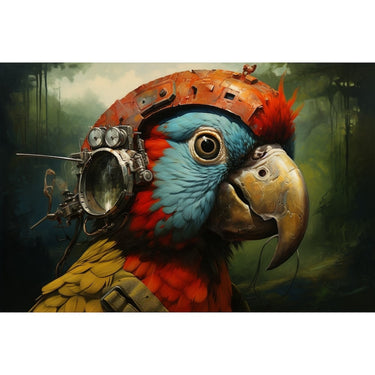 Surrealist Parrot Canvas